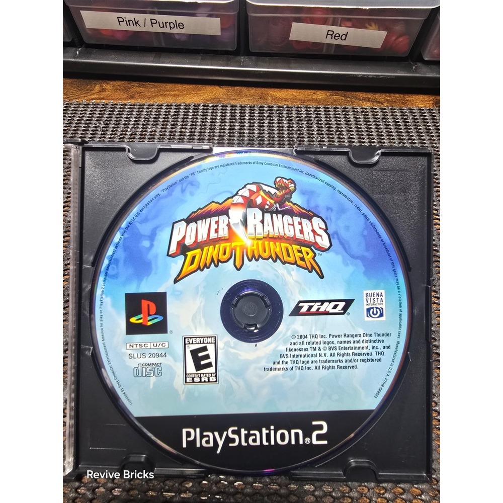 Power Rangers: Dino Thunder (Sony PlayStation 2, PS2, 2004) Game Only Tested